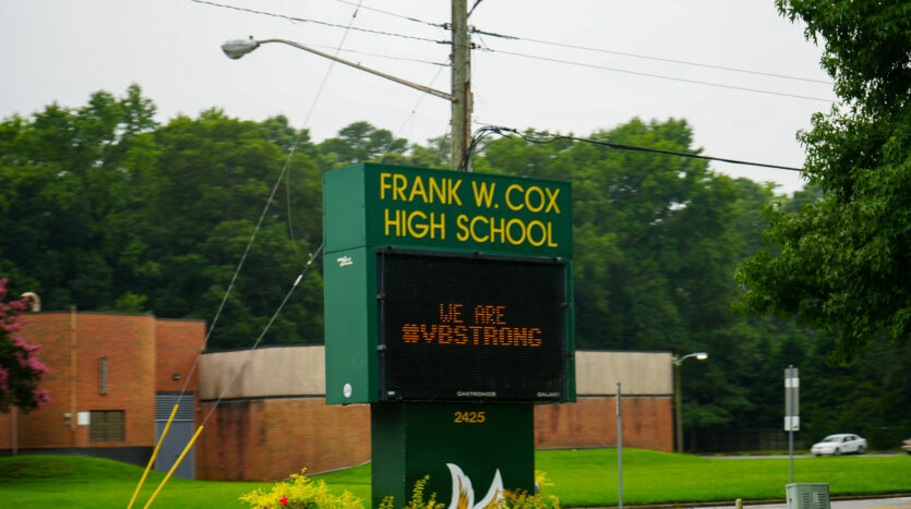 Frank W. Cox High School near great neck virginia beach