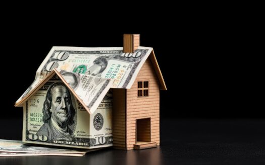 Cash payment exchanged for house keys