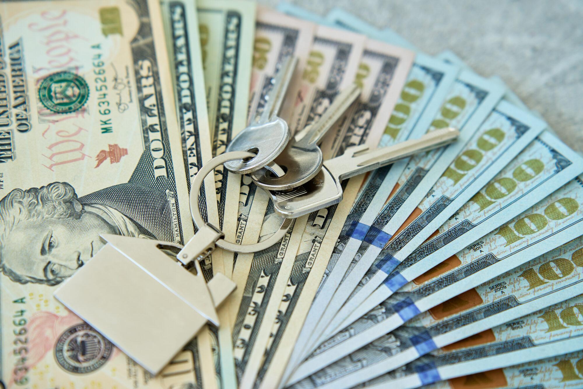 Cash payment exchanged for house keys