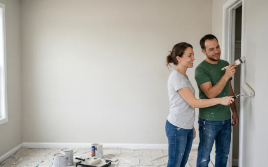 Interior wall repairs during pre-sale renovation